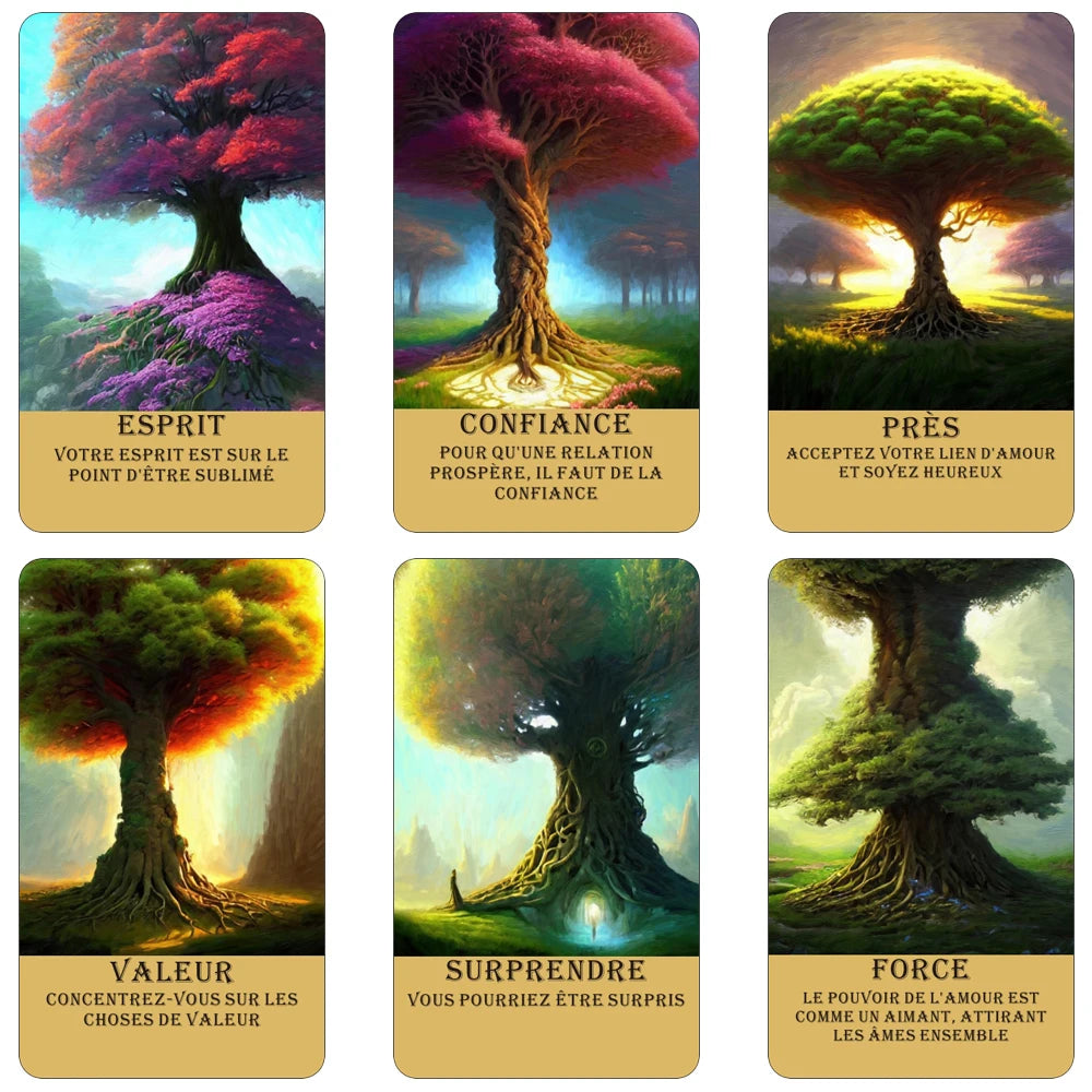 Cartes Oracle Forêt Mystérieuse – Télépathie & Divination