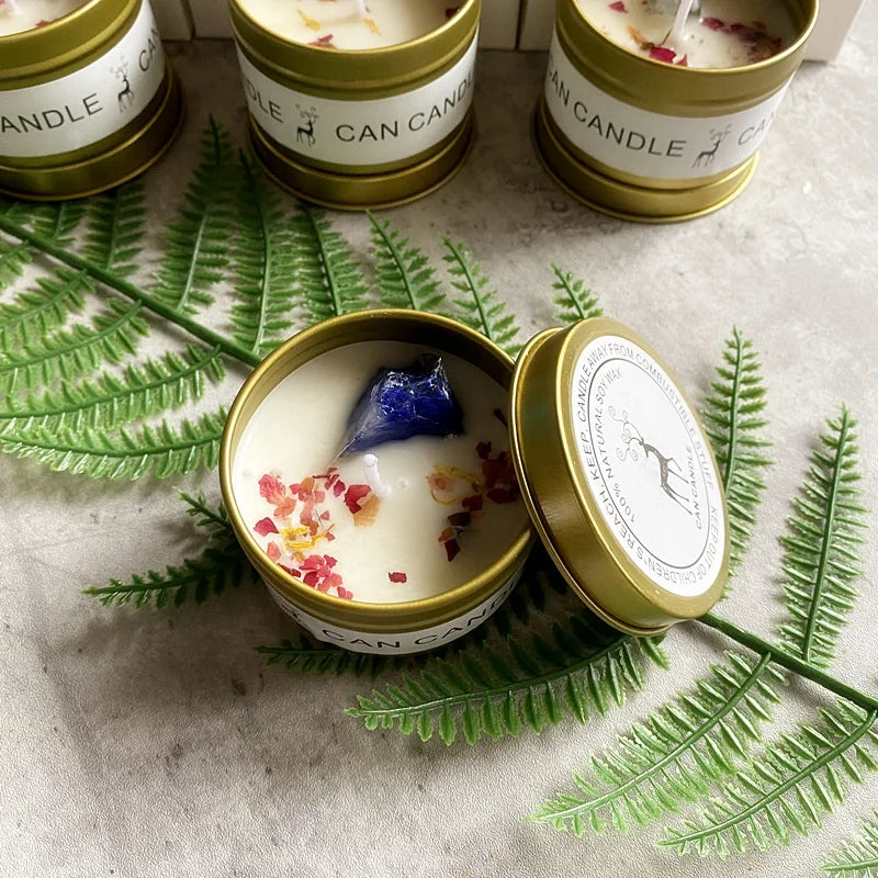 Bougie Parfumée Cristaux & Fleurs Séchées