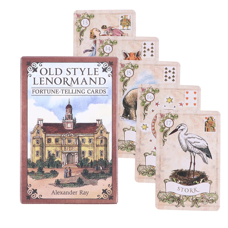 Jeu de Cartes Lenormand Ancien Style – Oracle & Divination
