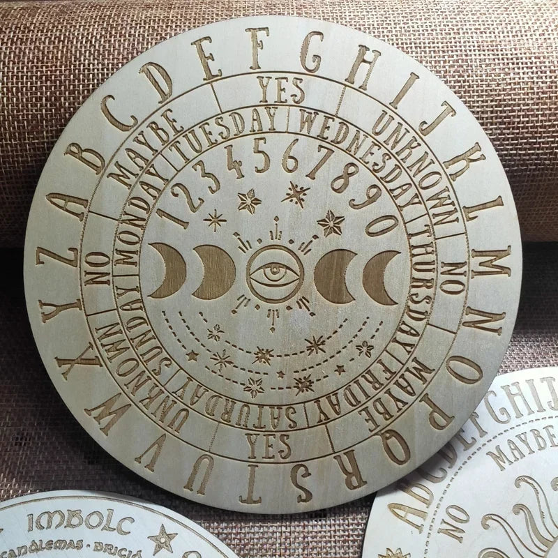 Plateau de pendule étoile – Divination double face