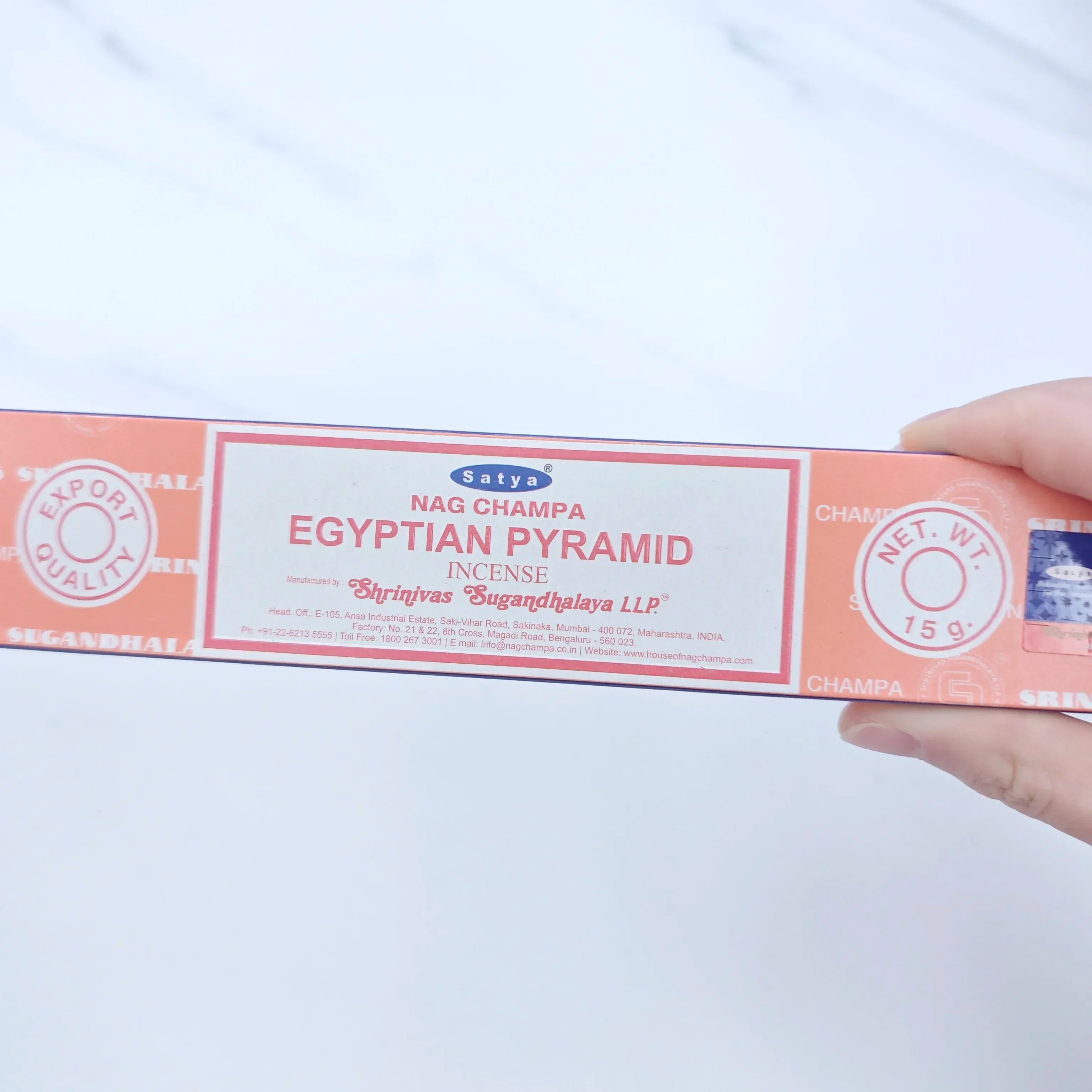 Bâtonnets d'encens indiens – Boîte artisanale