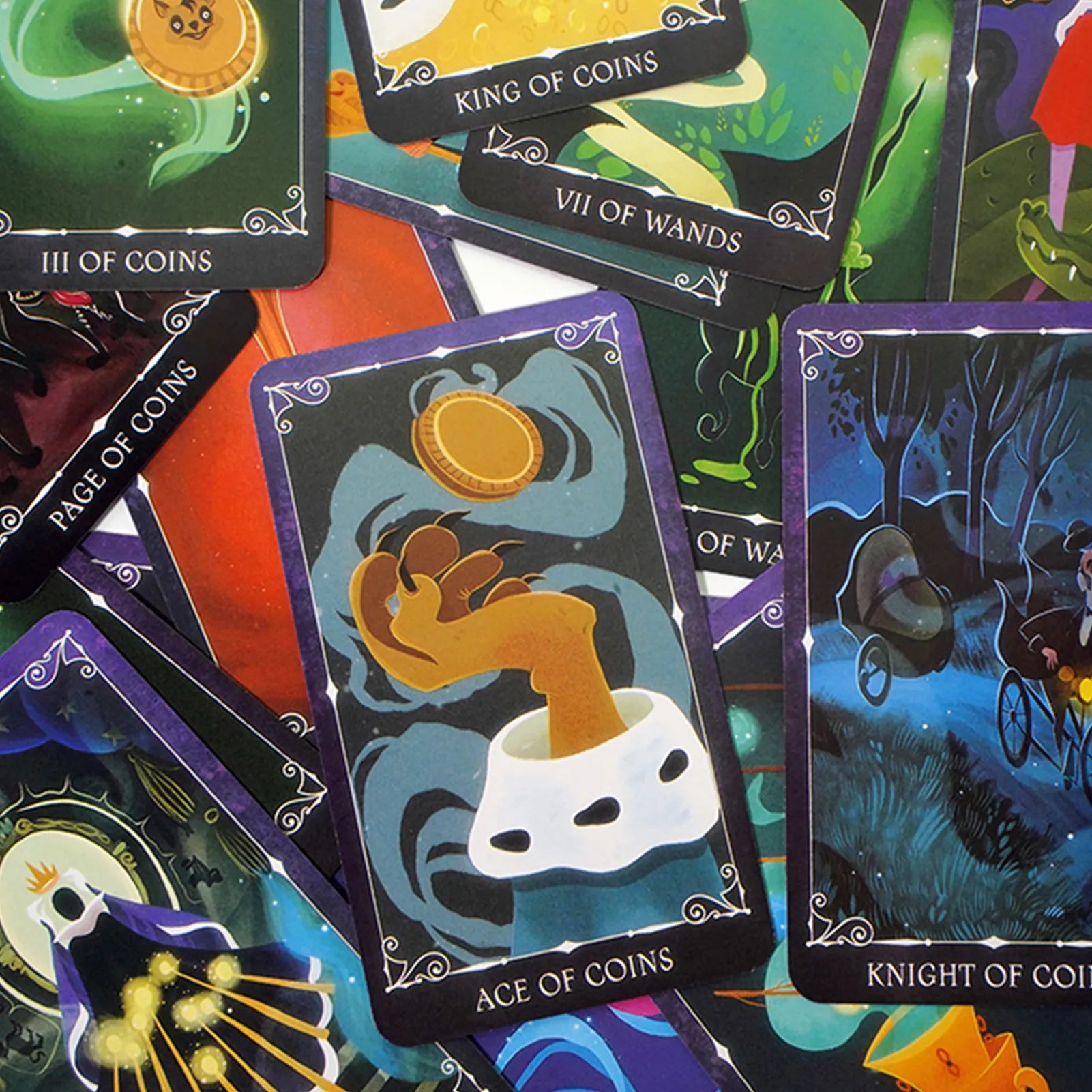 Jeu de Tarot Oracle 78 Cartes – Prophétie Mystérieuse Style Comics