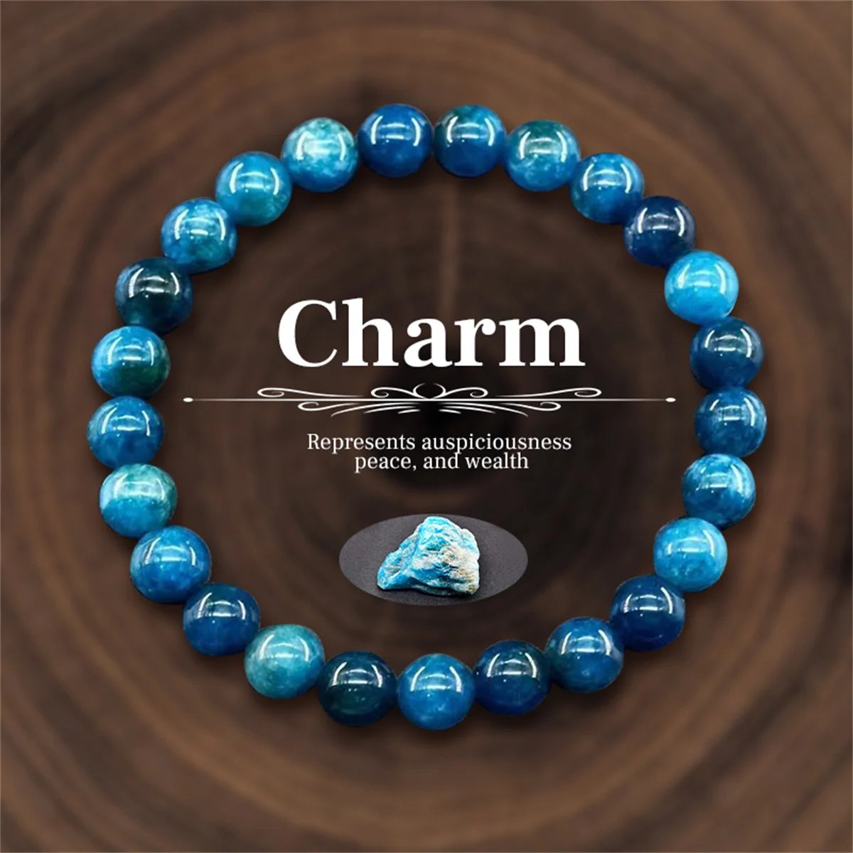 Bracelet en Perles de Pierre Naturelle 8mm – Richesse, Amour & Protection