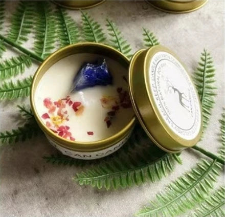Bougie Parfumée Cristaux & Fleurs Séchées