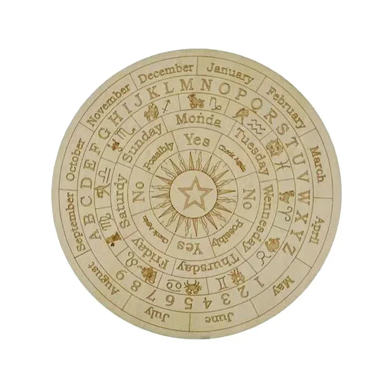 Plateau de pendule étoile – Divination double face