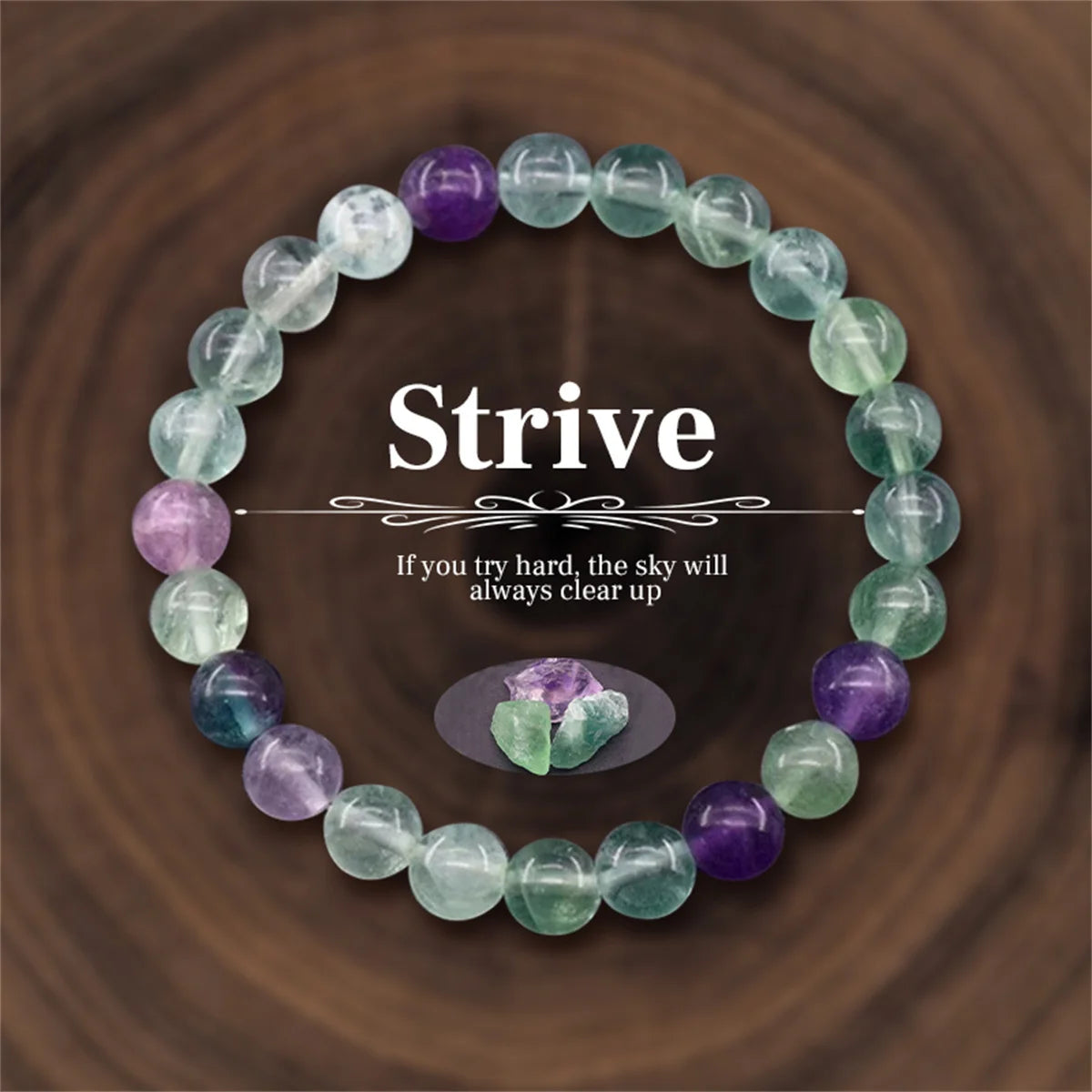 Bracelet en Perles de Pierre Naturelle 8mm – Richesse, Amour & Protection