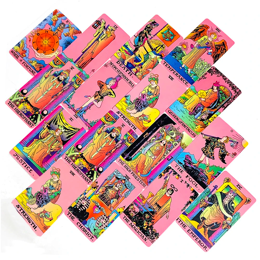 Jeu de Tarot Fantastique Rose – 78 cartes