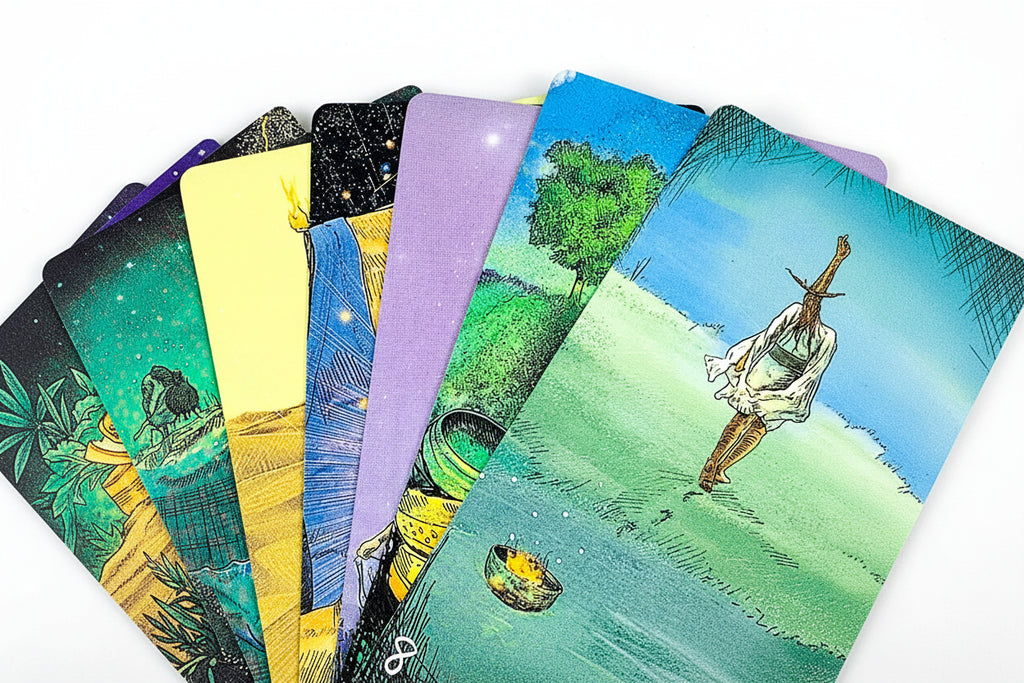 Jeu de Tarot 78 Cartes – Boîte en Métal & Divination du Destin