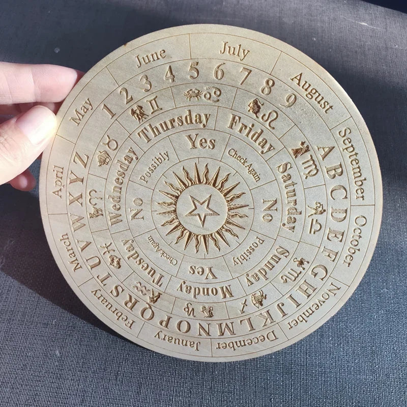 Plateau de pendule étoile – Divination double face