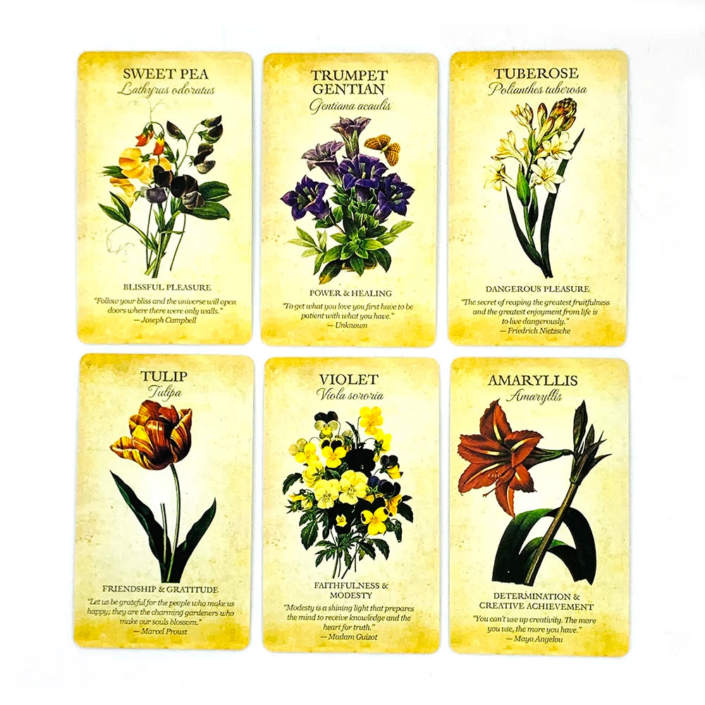 Cartes Oracle Inspirations Botaniques – 44 Cartes de Divination