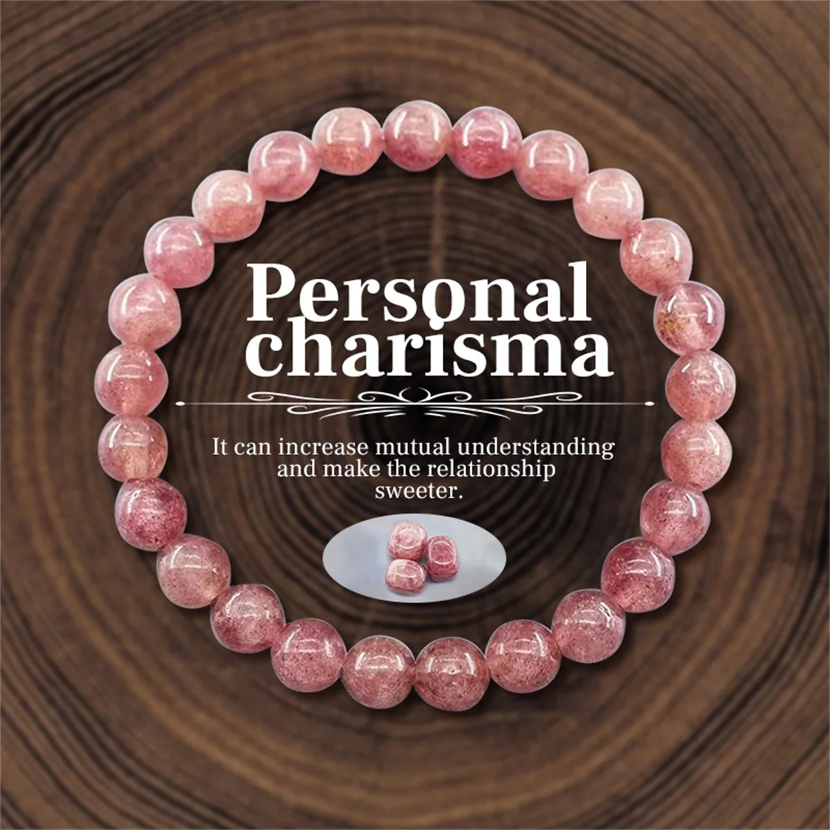 Bracelet en Perles de Pierre Naturelle 8mm – Richesse, Amour & Protection