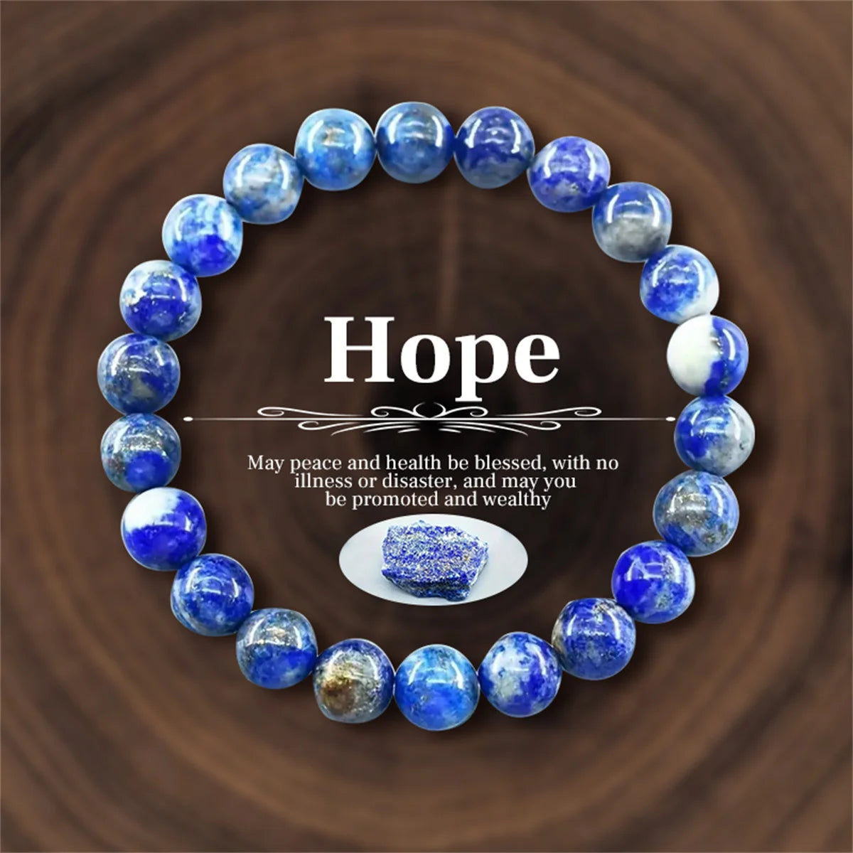 Bracelet en Perles de Pierre Naturelle 8mm – Richesse, Amour & Protection