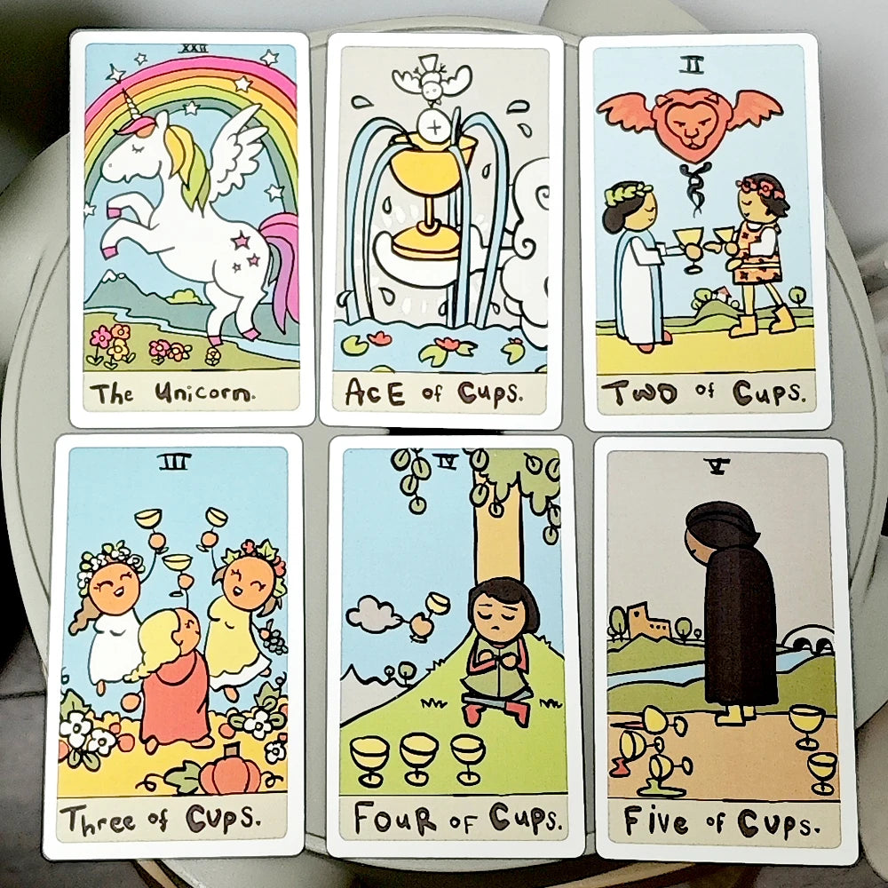 Jeu de Tarot Drôle & Décalé – 78 Cartes Dessinées