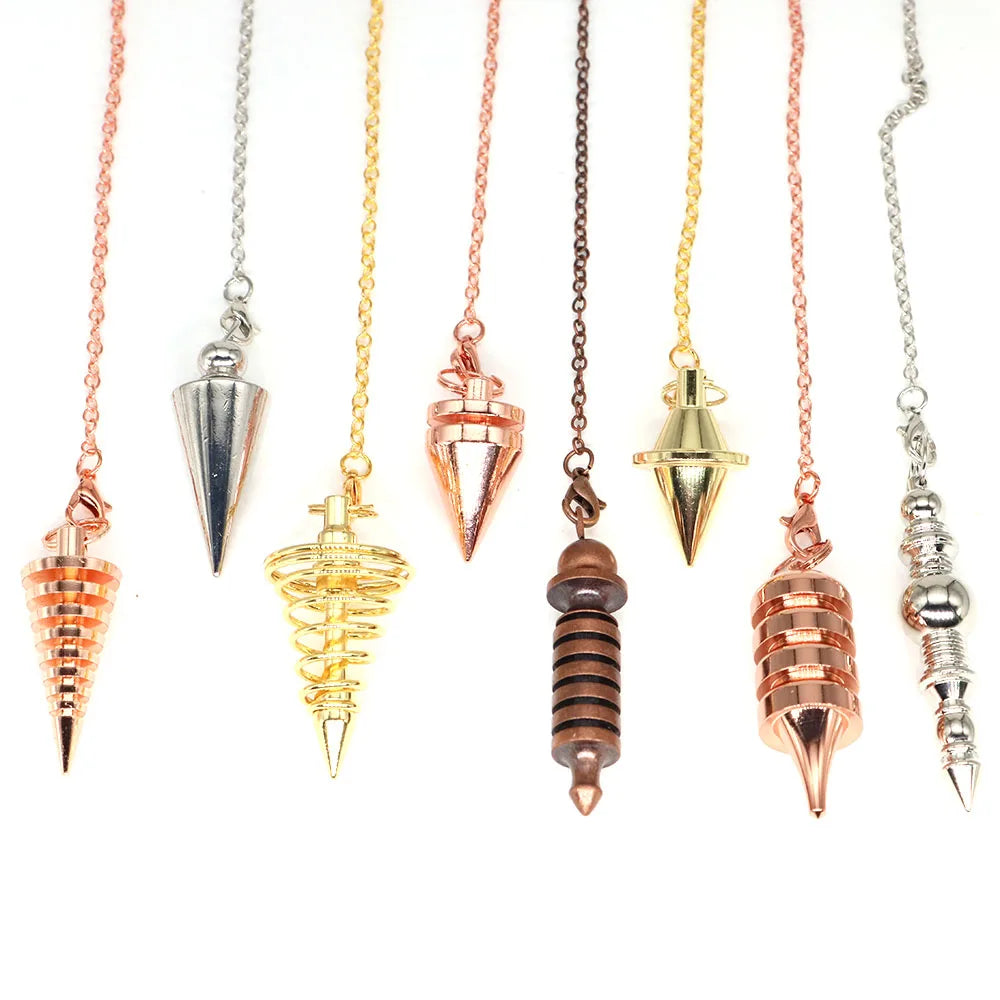 Pendule en métal doré – Radiesthésie & Divination