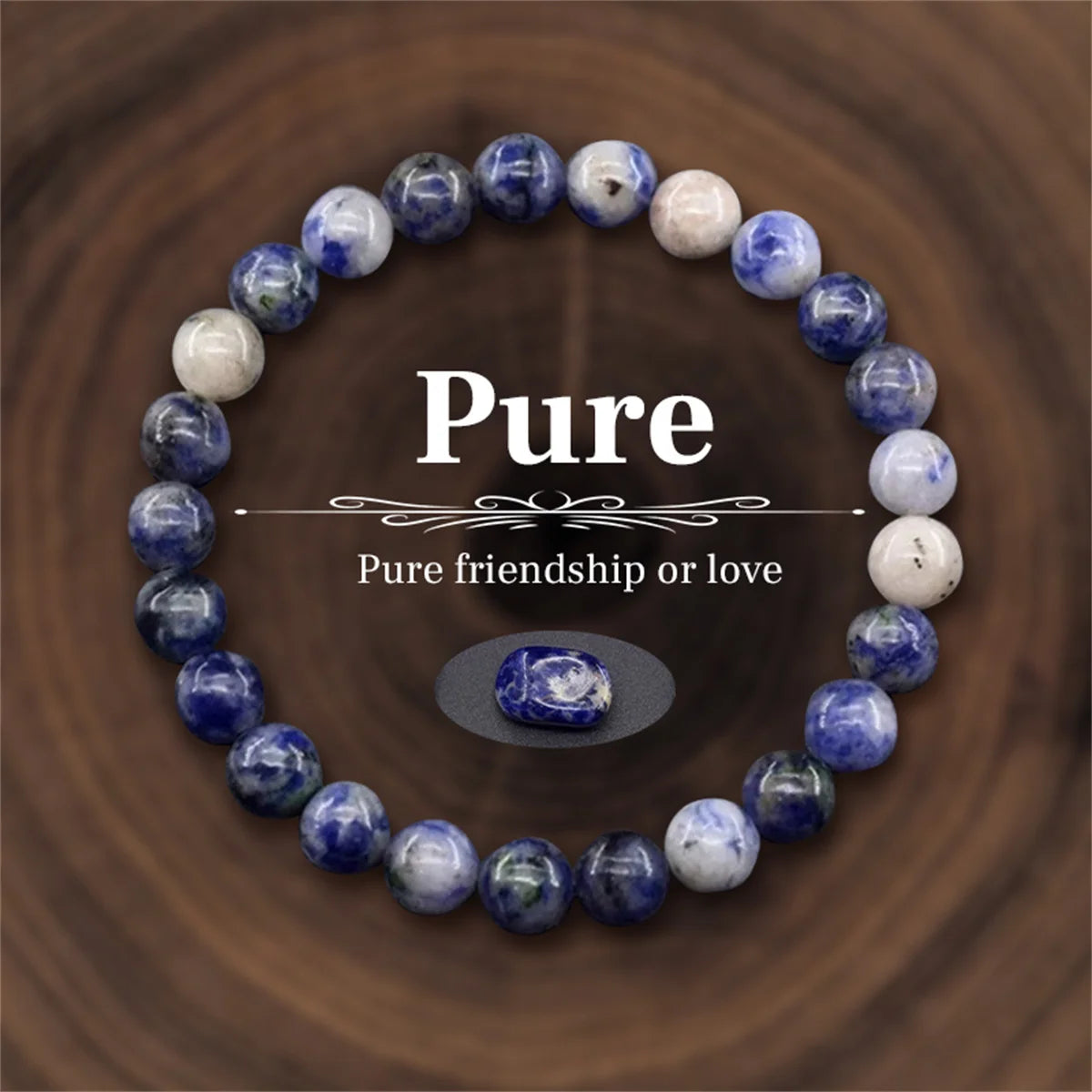 Bracelet en Perles de Pierre Naturelle 8mm – Richesse, Amour & Protection