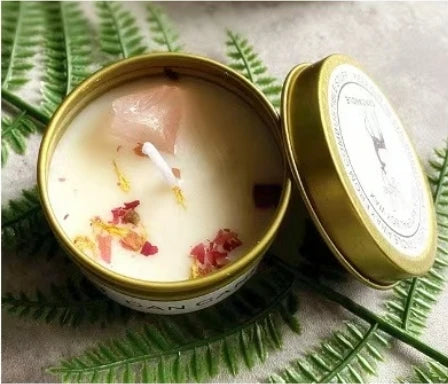 Bougie Parfumée Cristaux & Fleurs Séchées