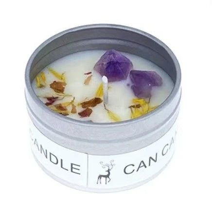 Bougie Parfumée Cristaux & Fleurs Séchées