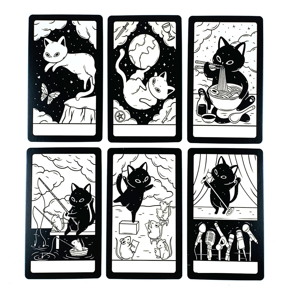 Jeu de Tarot Chats Mignons – 78 Cartes Oracle & Divination