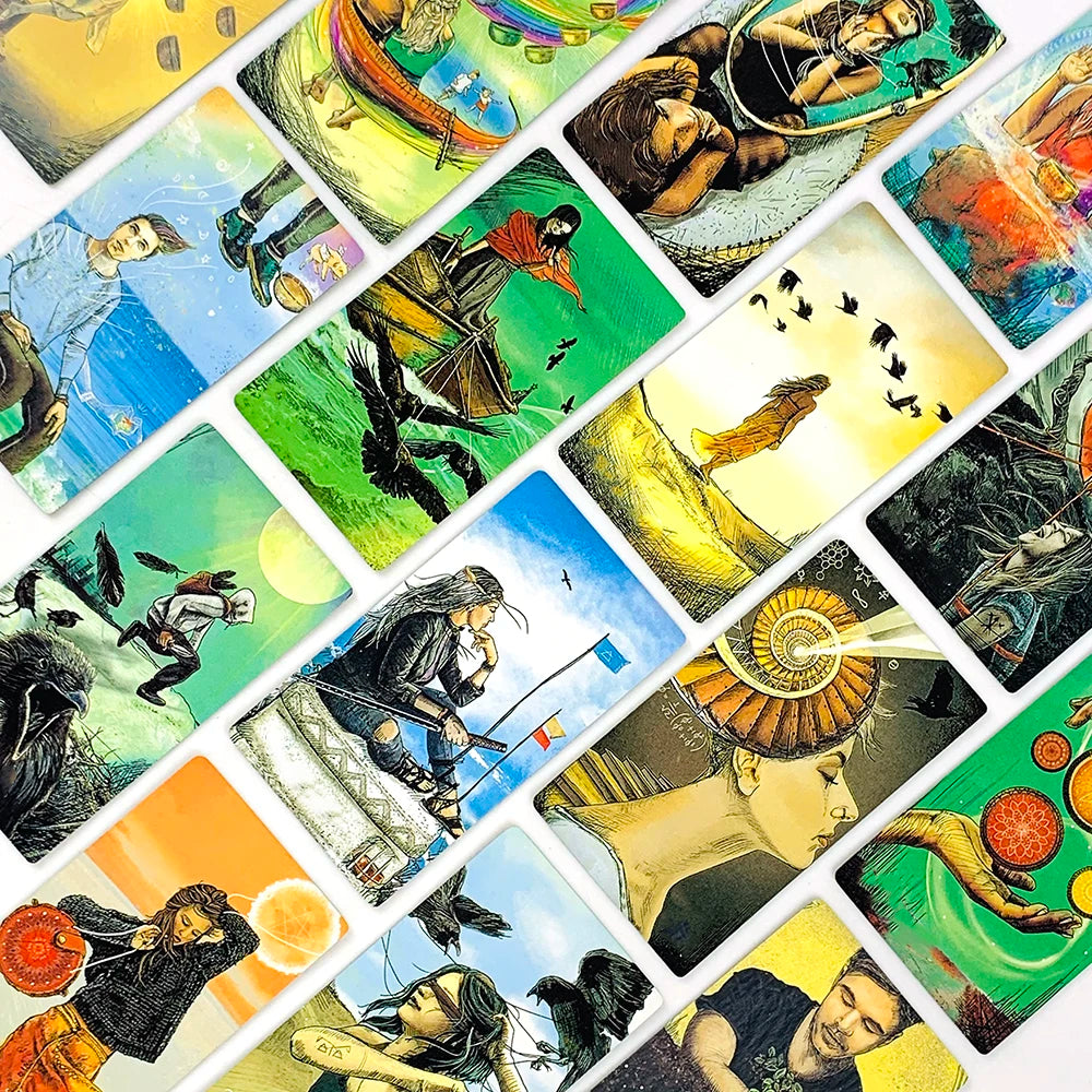 Jeu de Tarot 78 Cartes – Boîte en Métal & Divination du Destin