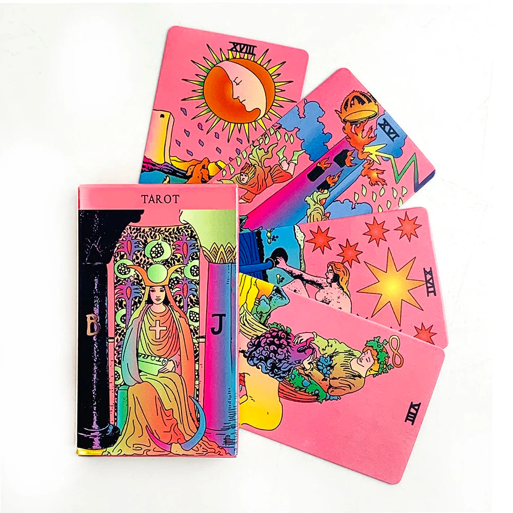 Jeu de Tarot Fantastique Rose – 78 cartes