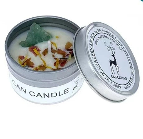 Bougie Parfumée Cristaux & Fleurs Séchées
