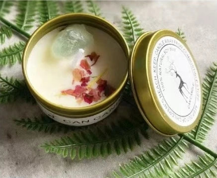 Bougie Parfumée Cristaux & Fleurs Séchées