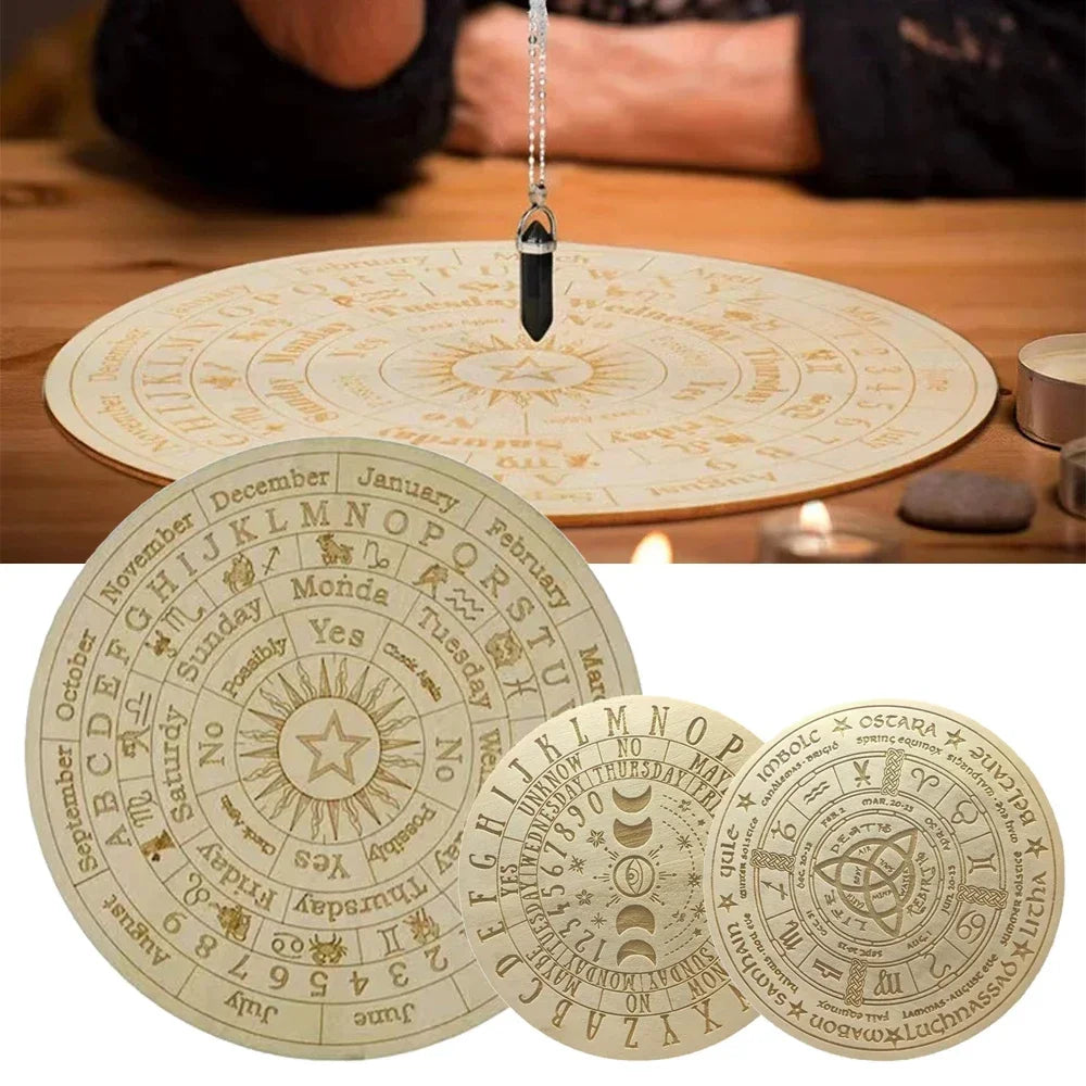Plateau de pendule étoile – Divination double face