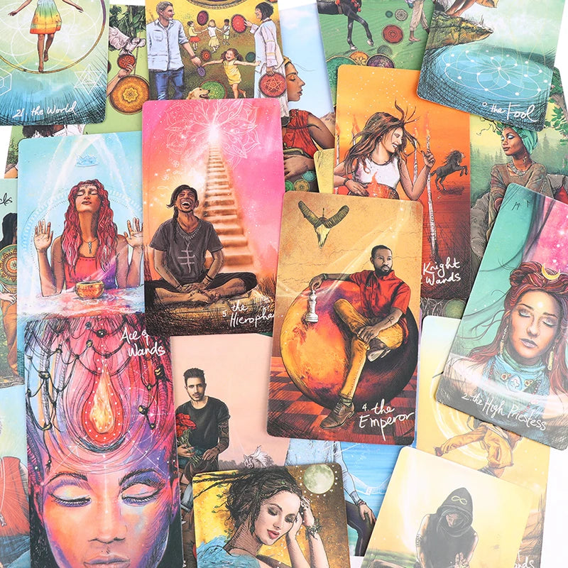 Jeu de Tarot Oracle 78 Cartes – Prophétie Mystérieuse Style Comics