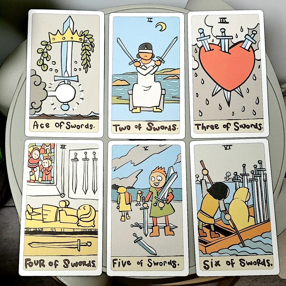 Jeu de Tarot Drôle & Décalé – 78 Cartes Dessinées