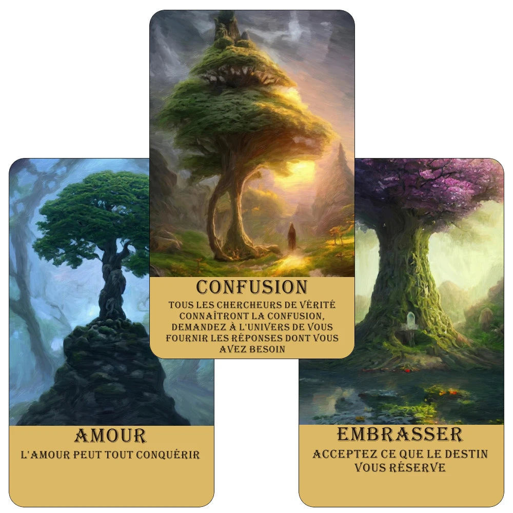 Cartes Oracle Forêt Mystérieuse – Télépathie & Divination