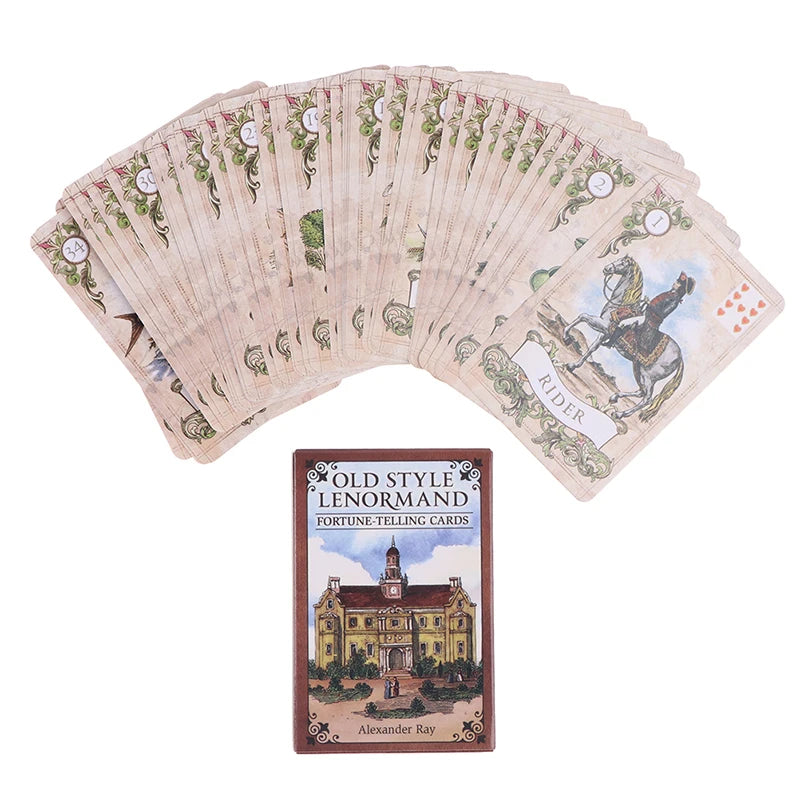 Jeu de Cartes Lenormand Ancien Style – Oracle & Divination