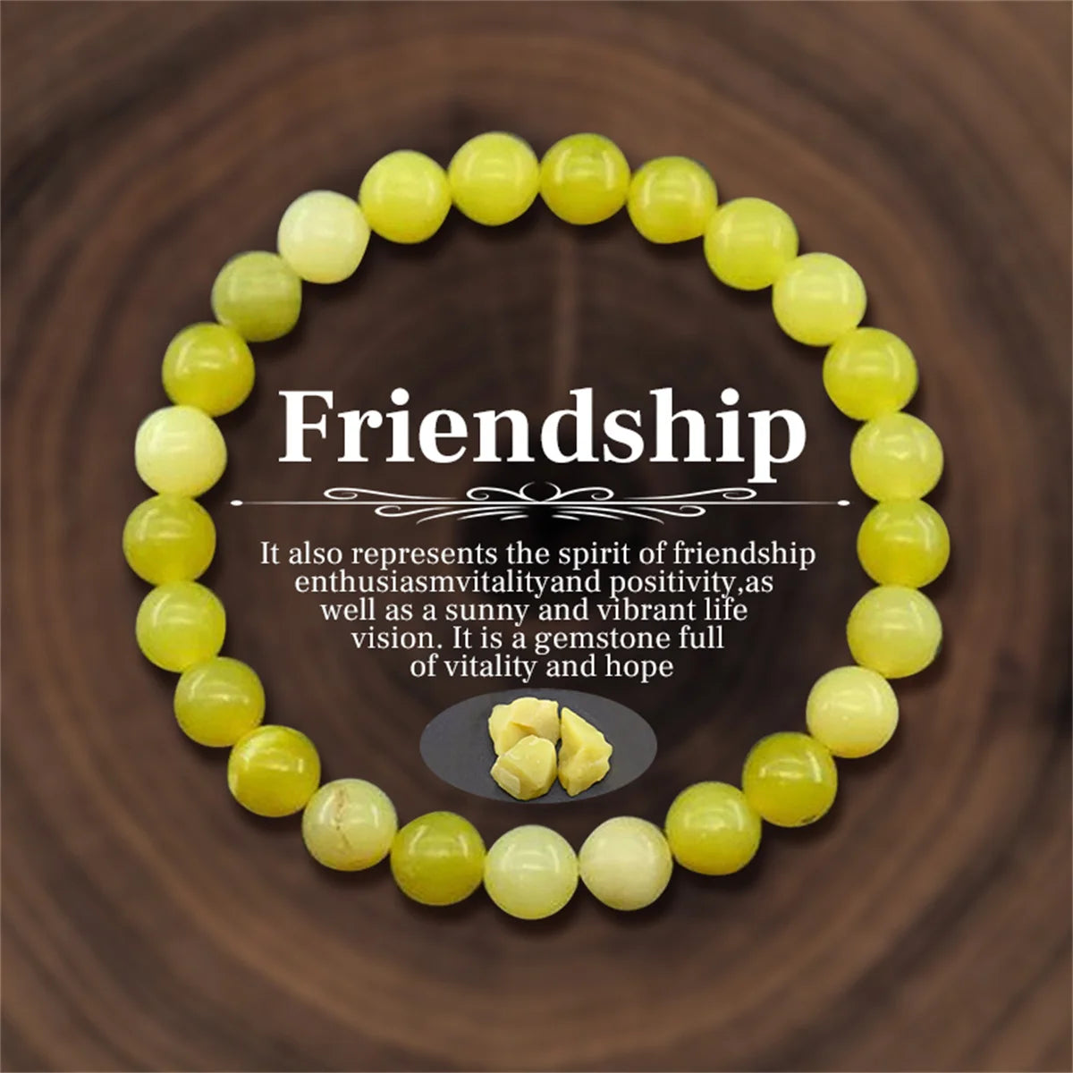 Bracelet en Perles de Pierre Naturelle 8mm – Richesse, Amour & Protection