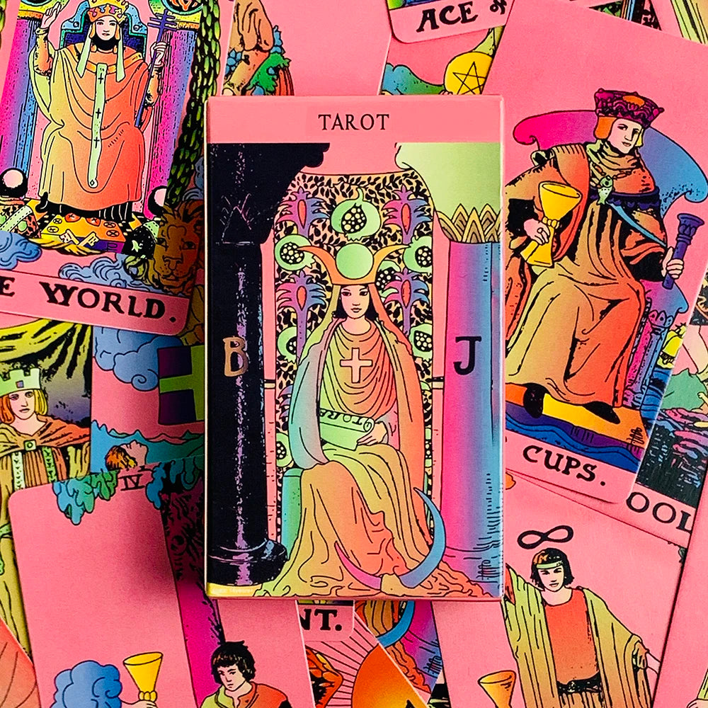 Jeu de Tarot Fantastique Rose – 78 cartes