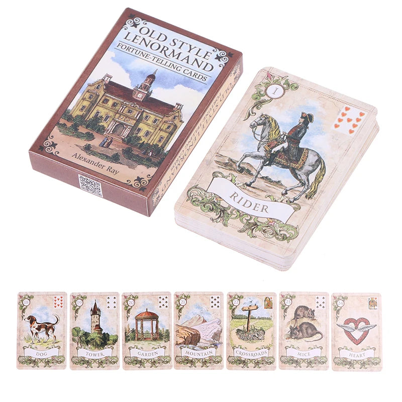 Jeu de Cartes Lenormand Ancien Style – Oracle & Divination