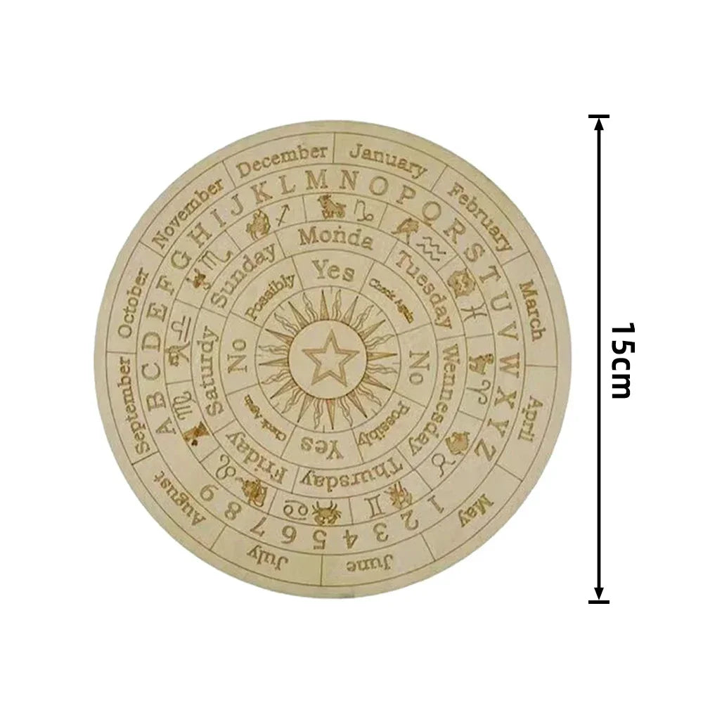 Plateau de pendule étoile – Divination double face